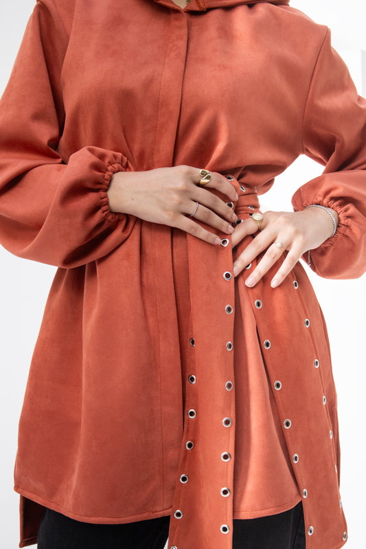 Belted Hooded Jacket