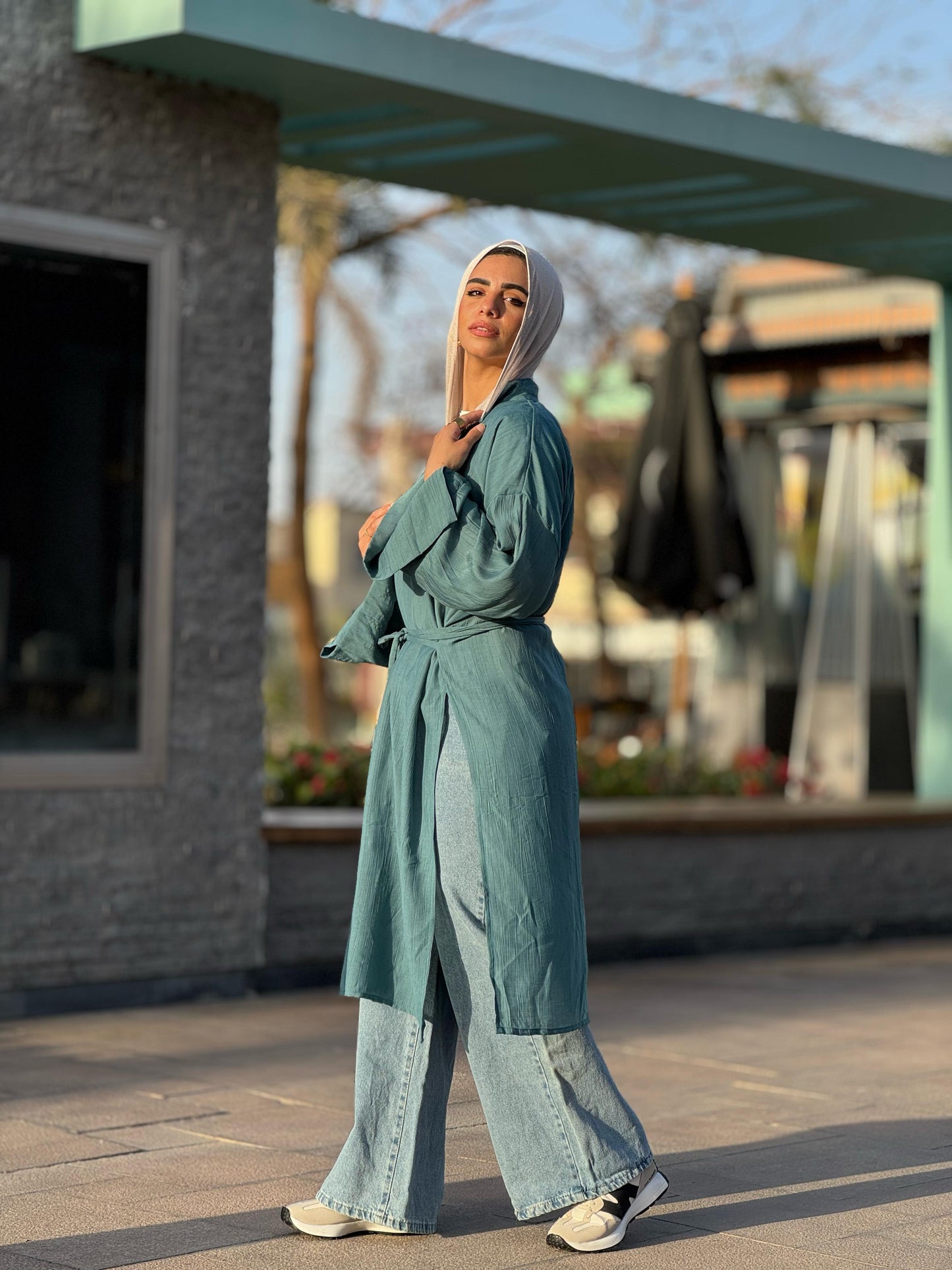 Belted casual tunic