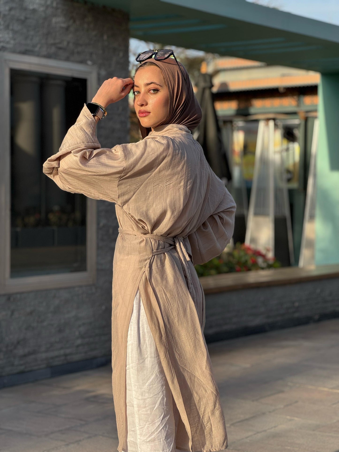 Belted casual tunic