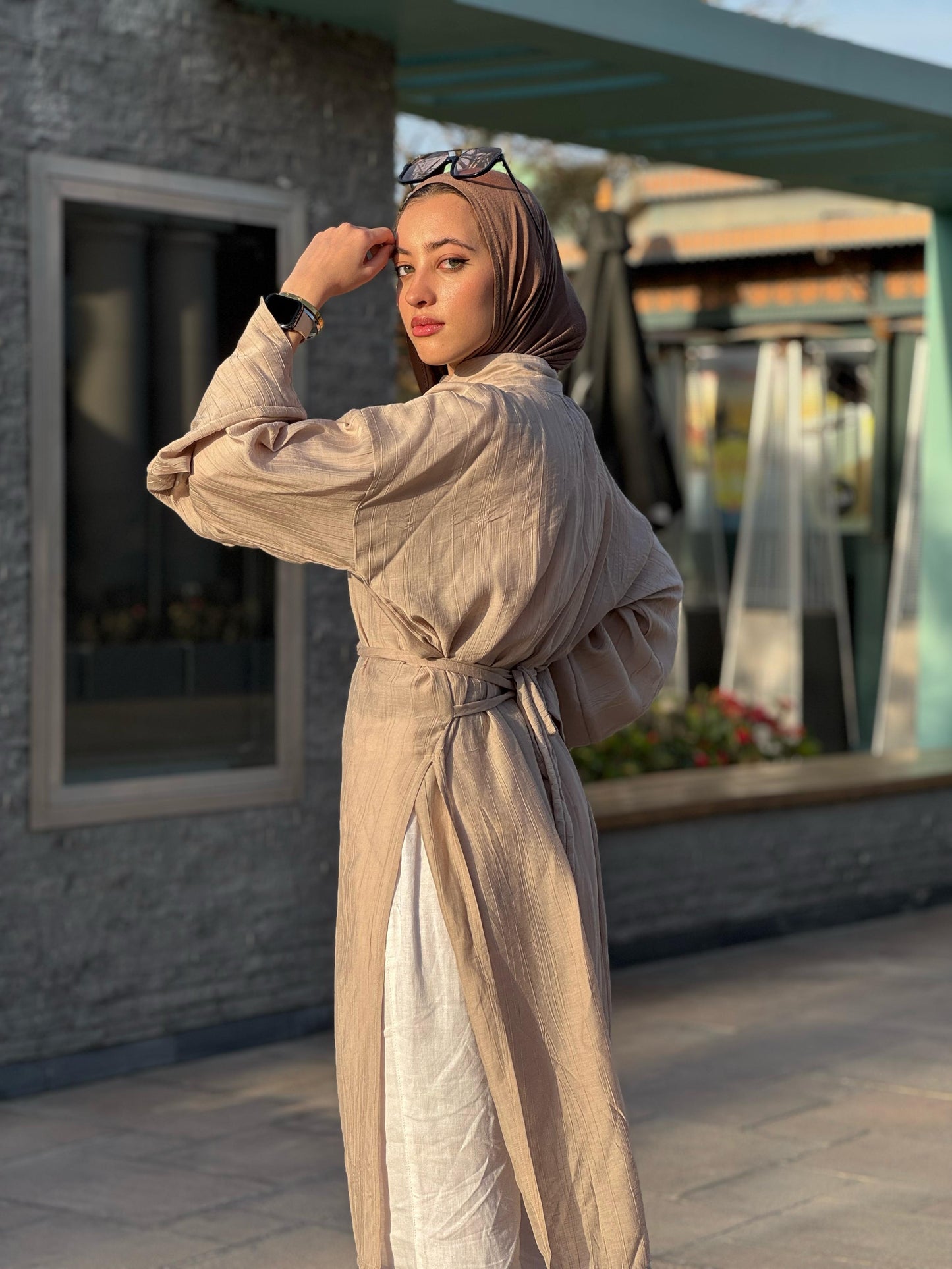 Belted casual tunic