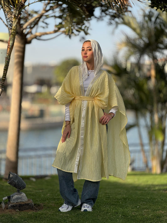 Butterfly belted cape