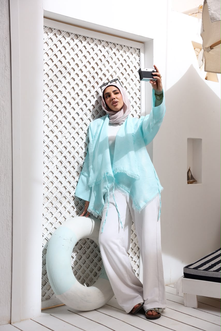 AQWA BREEZ LINEN WRAP SHIRT