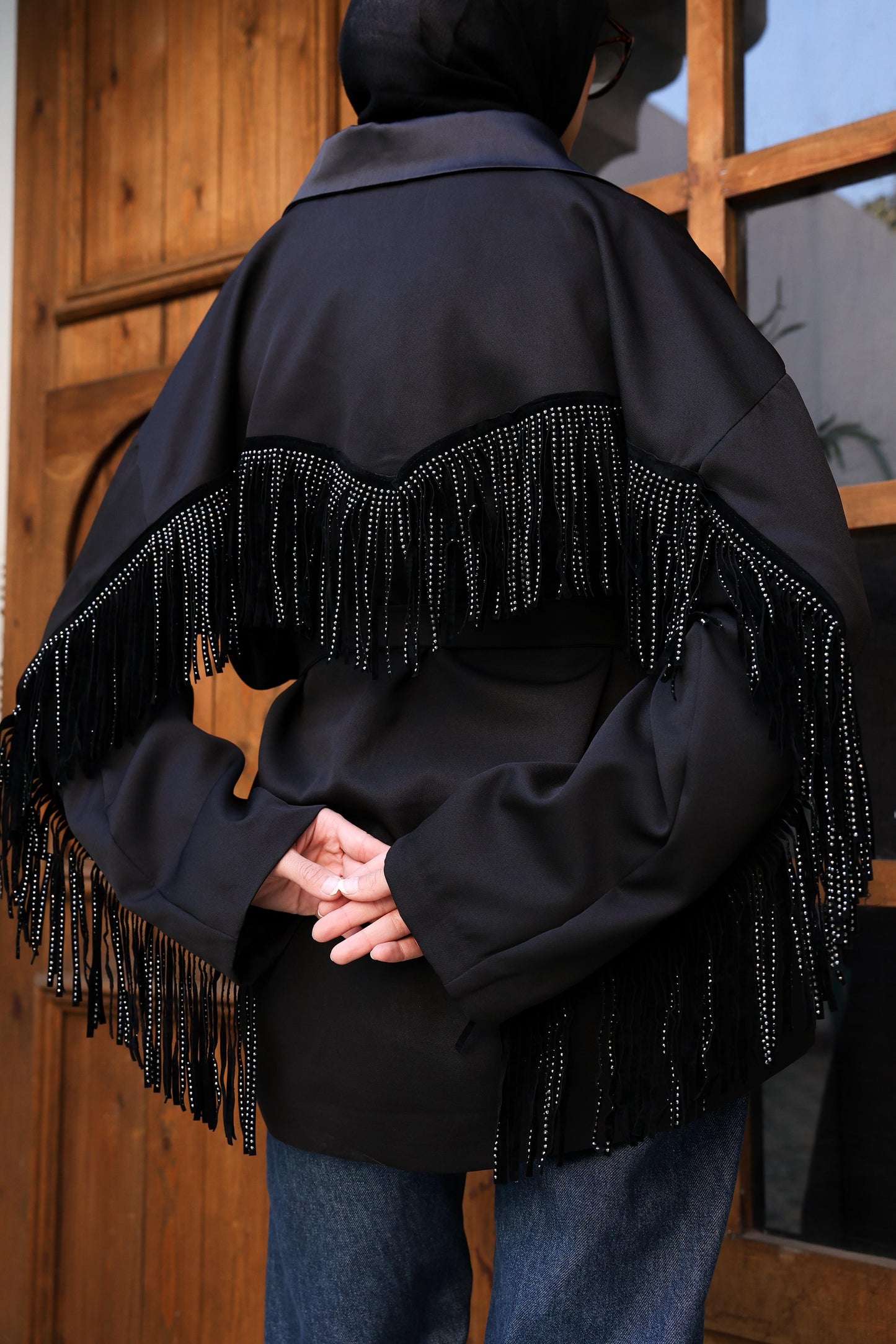 Qamar Fringe Jacket
