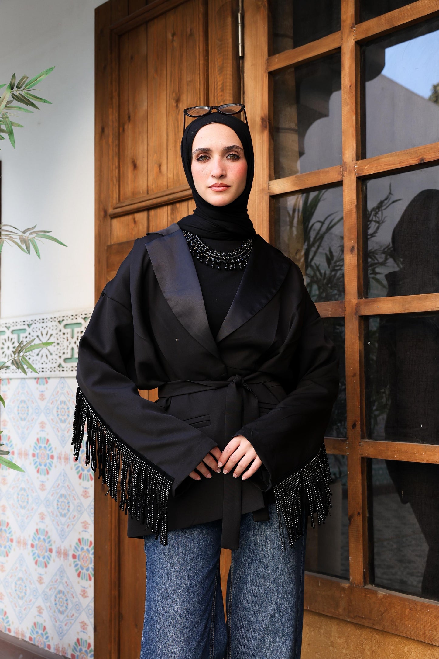 Qamar Fringe Jacket
