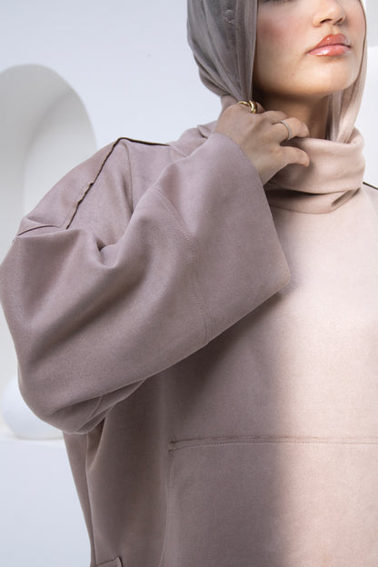 Suede Touch Oversized Top