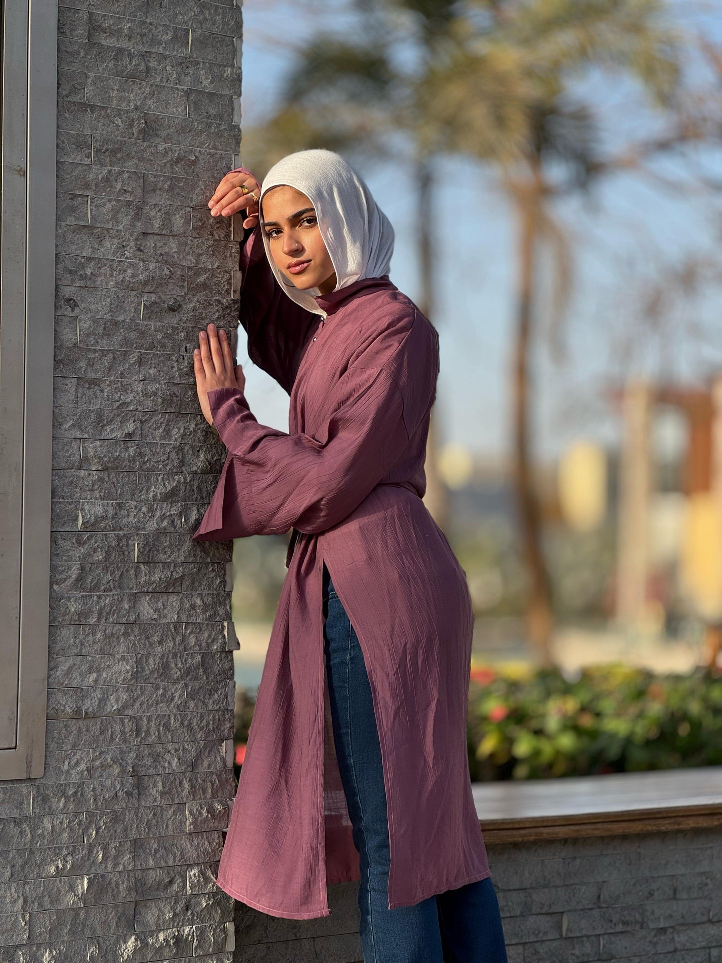 Belted casual tunic