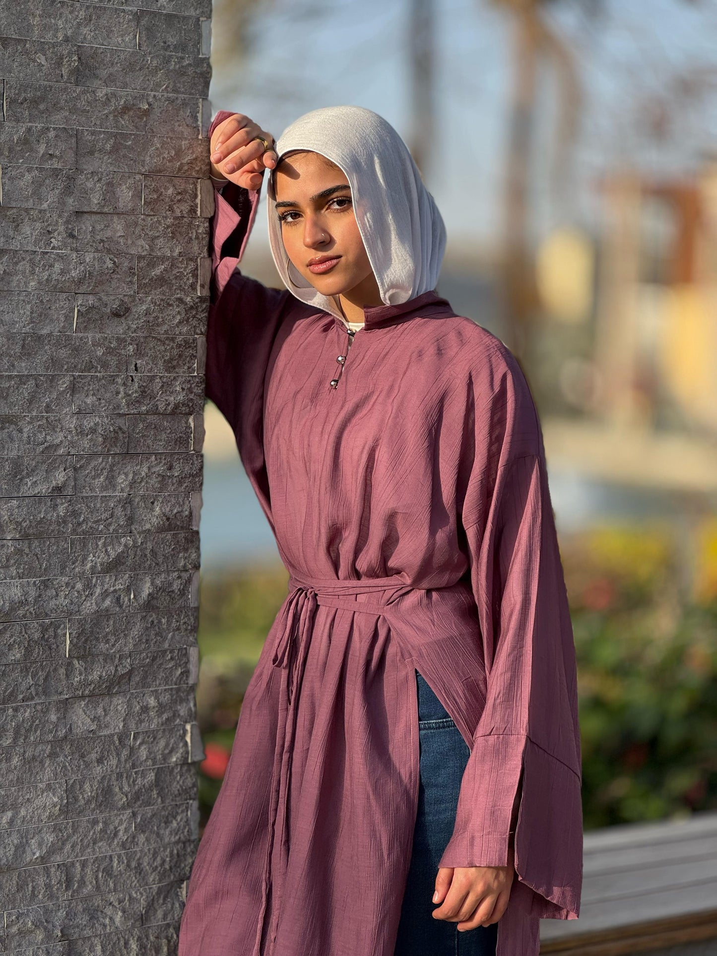 Belted casual tunic