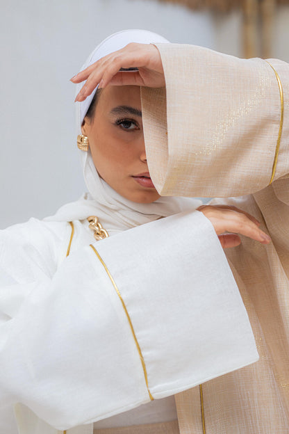 Two-toned  linen Kaftan