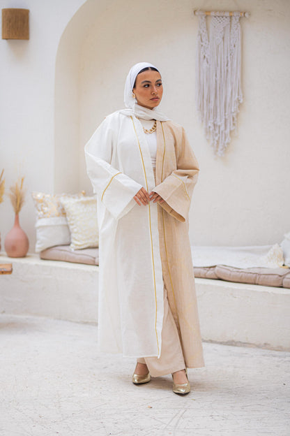 Two-toned  linen Kaftan