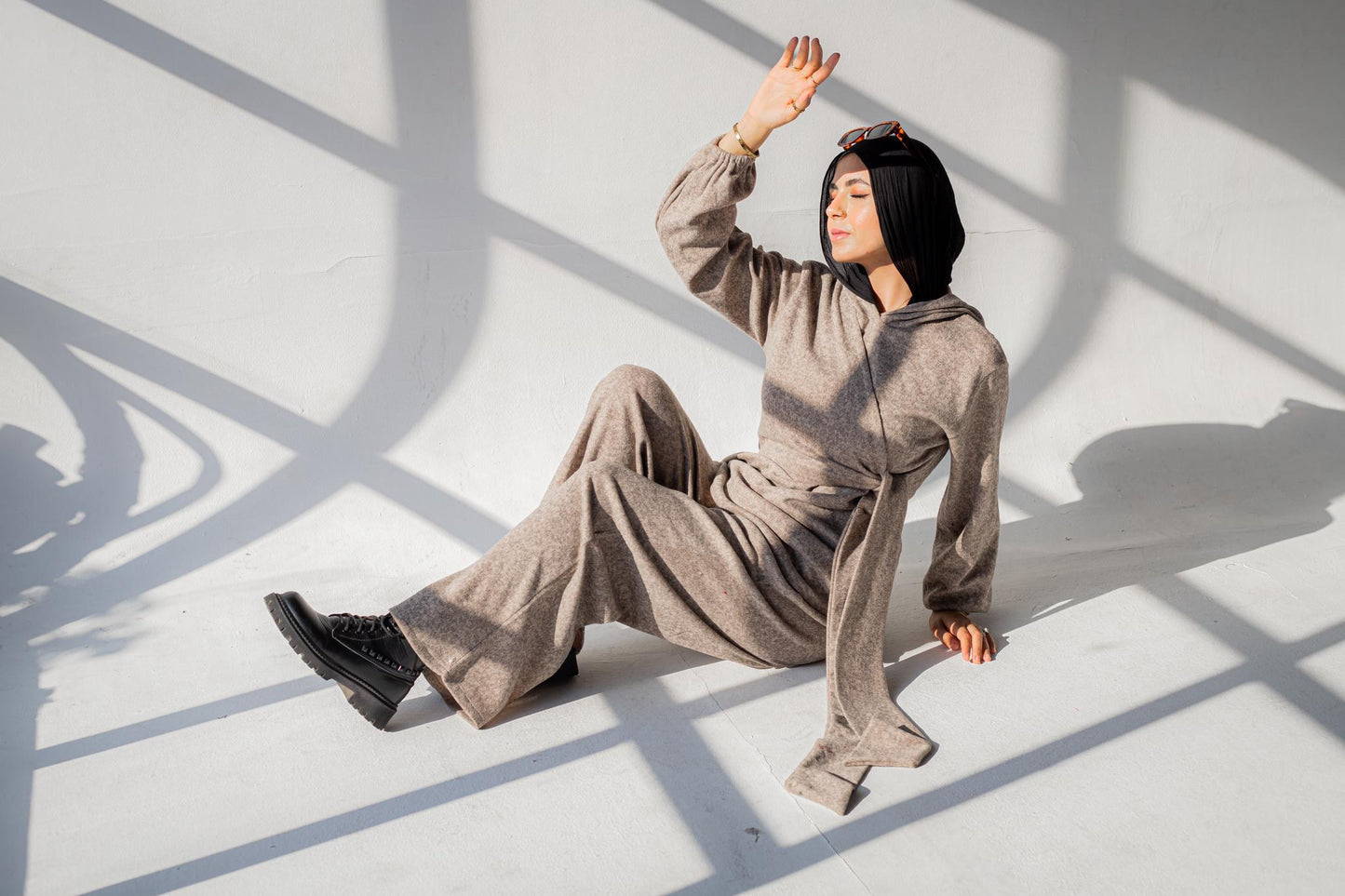 Loungewear Co-Ord Set - Heather Taupe