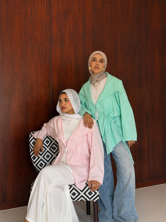 Coastal Aqua Blue Blouse