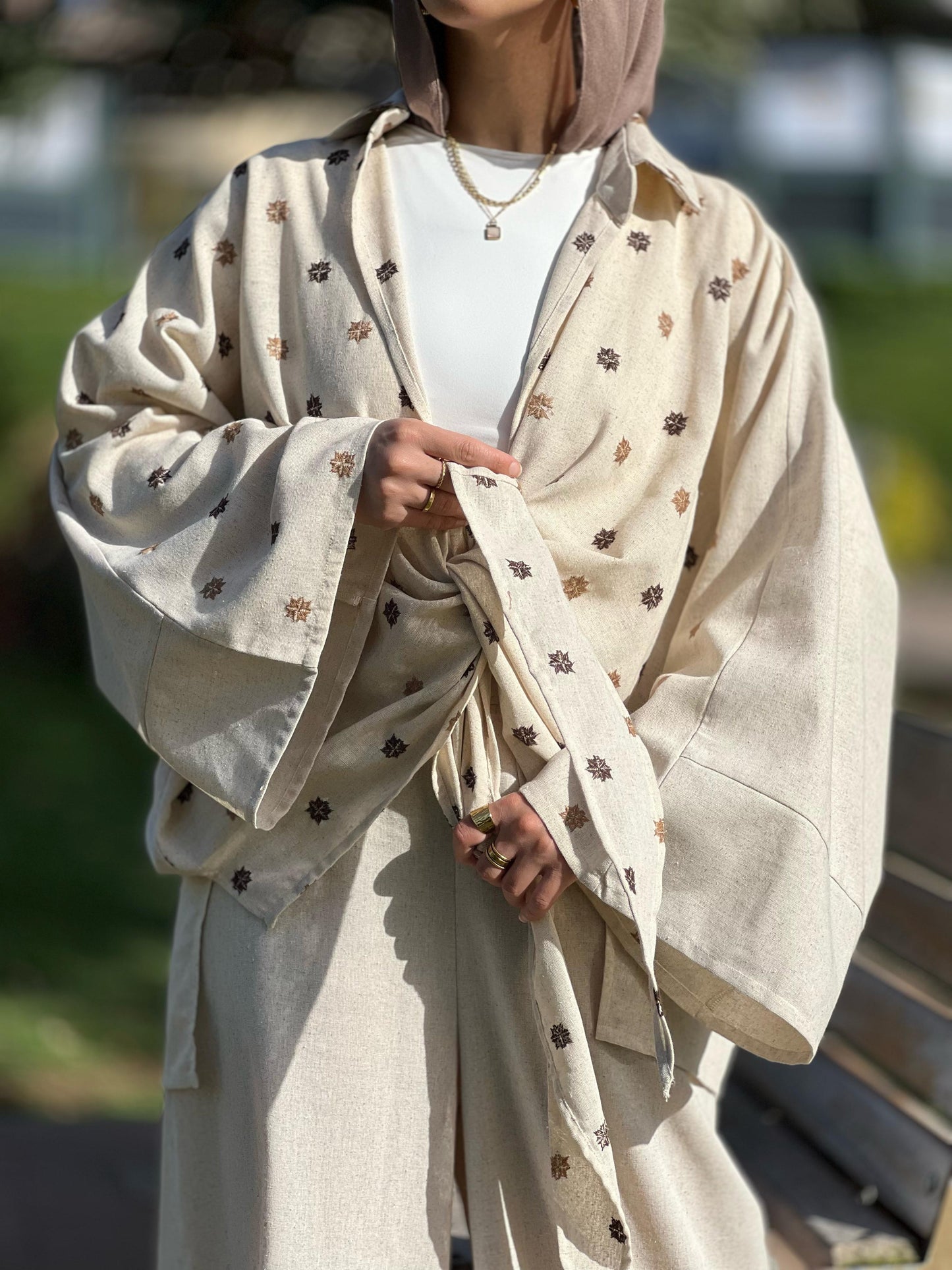 Boho pure linen set