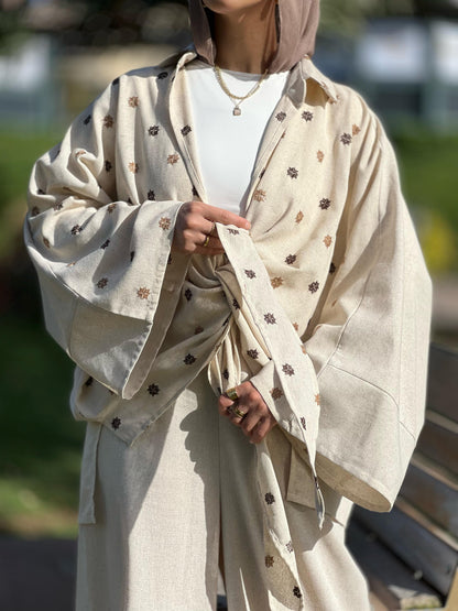 Boho pure linen set