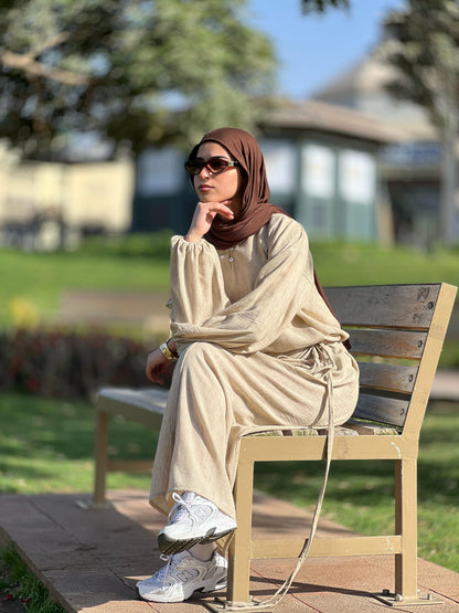 Gamila’s linen dress