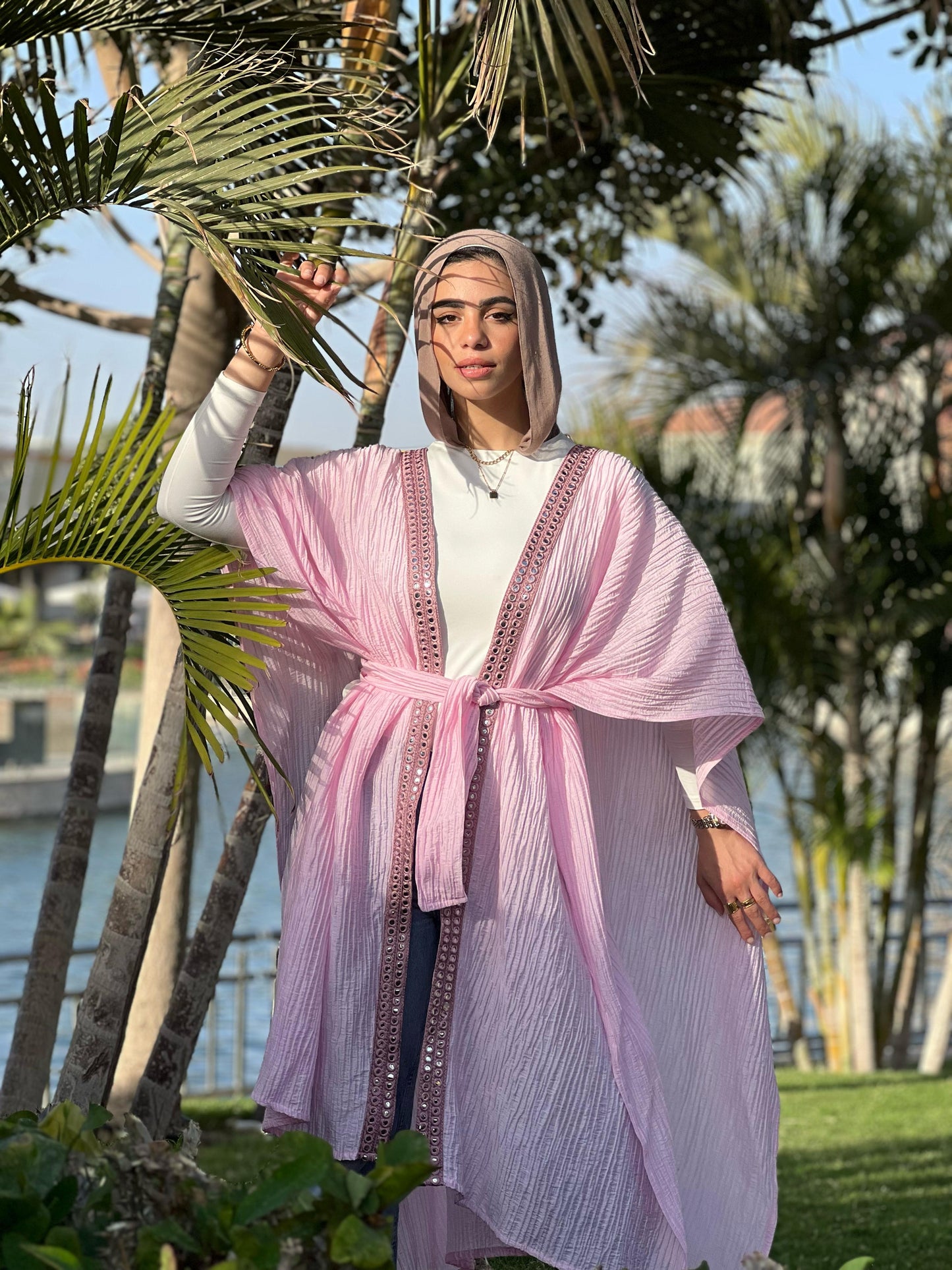 Butterfly belted cape
