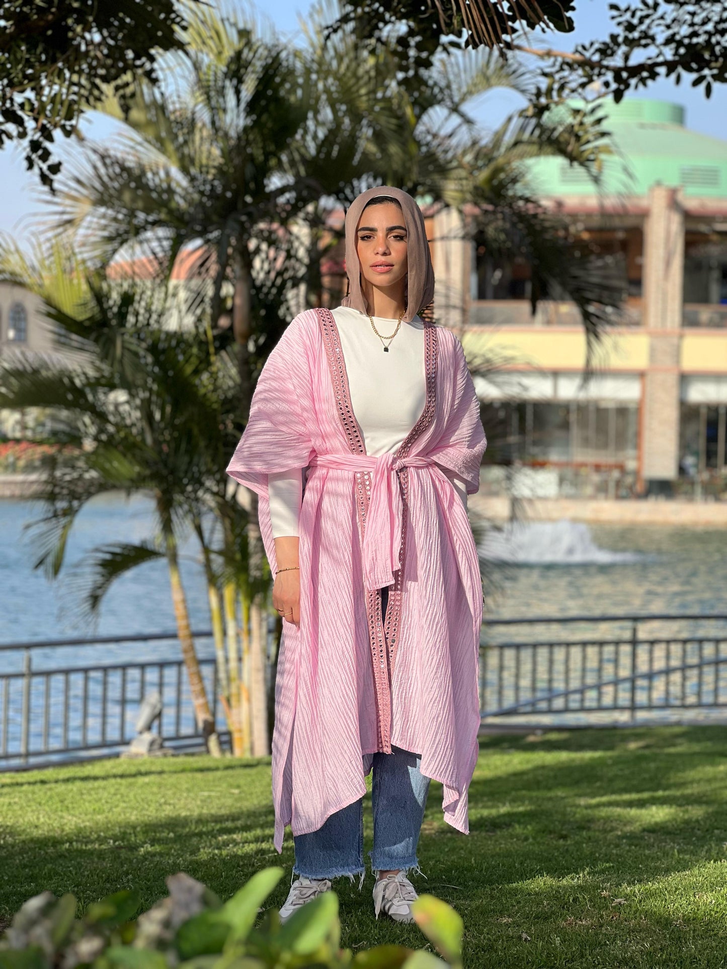 Butterfly belted cape