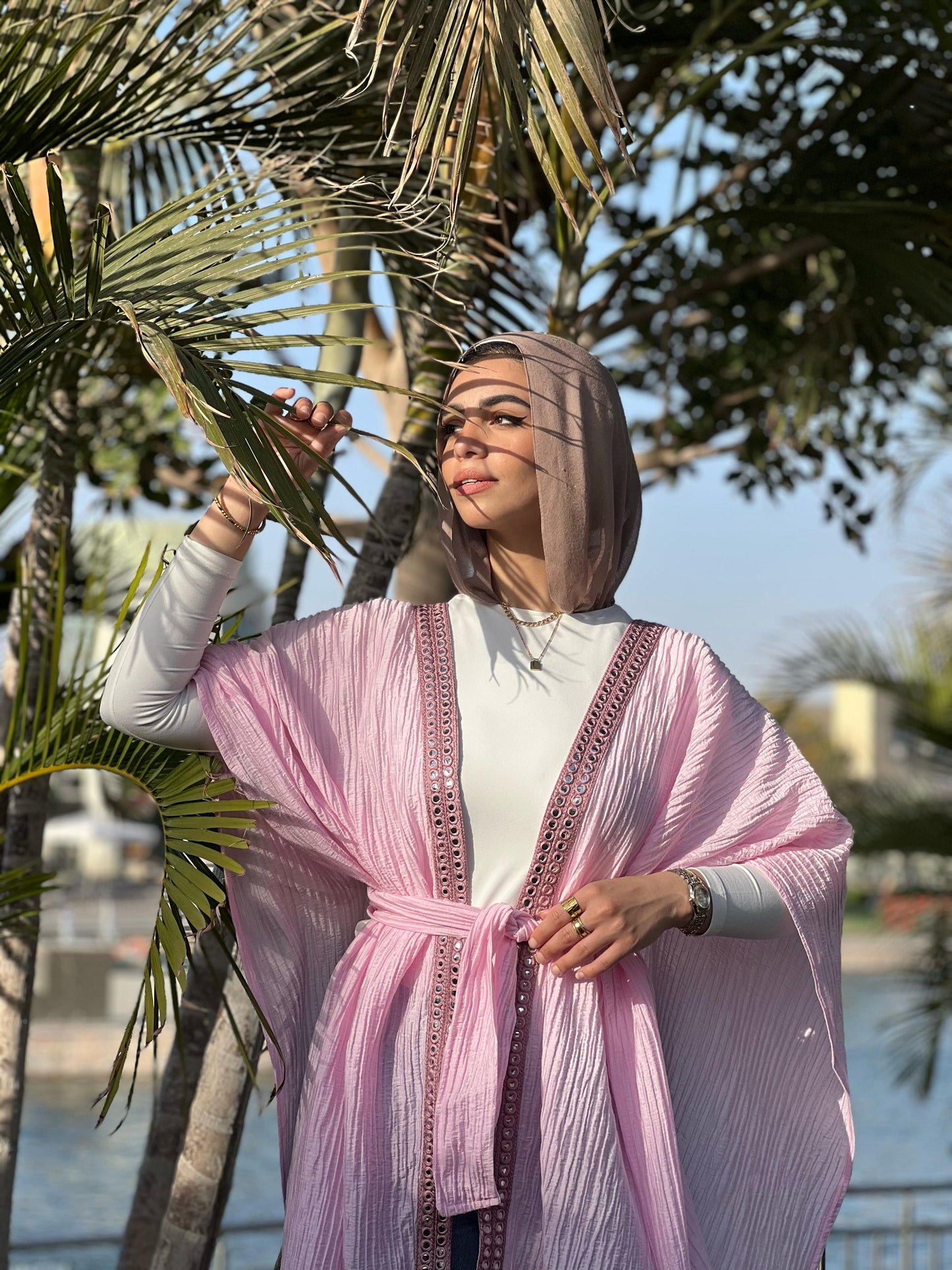 Butterfly belted cape