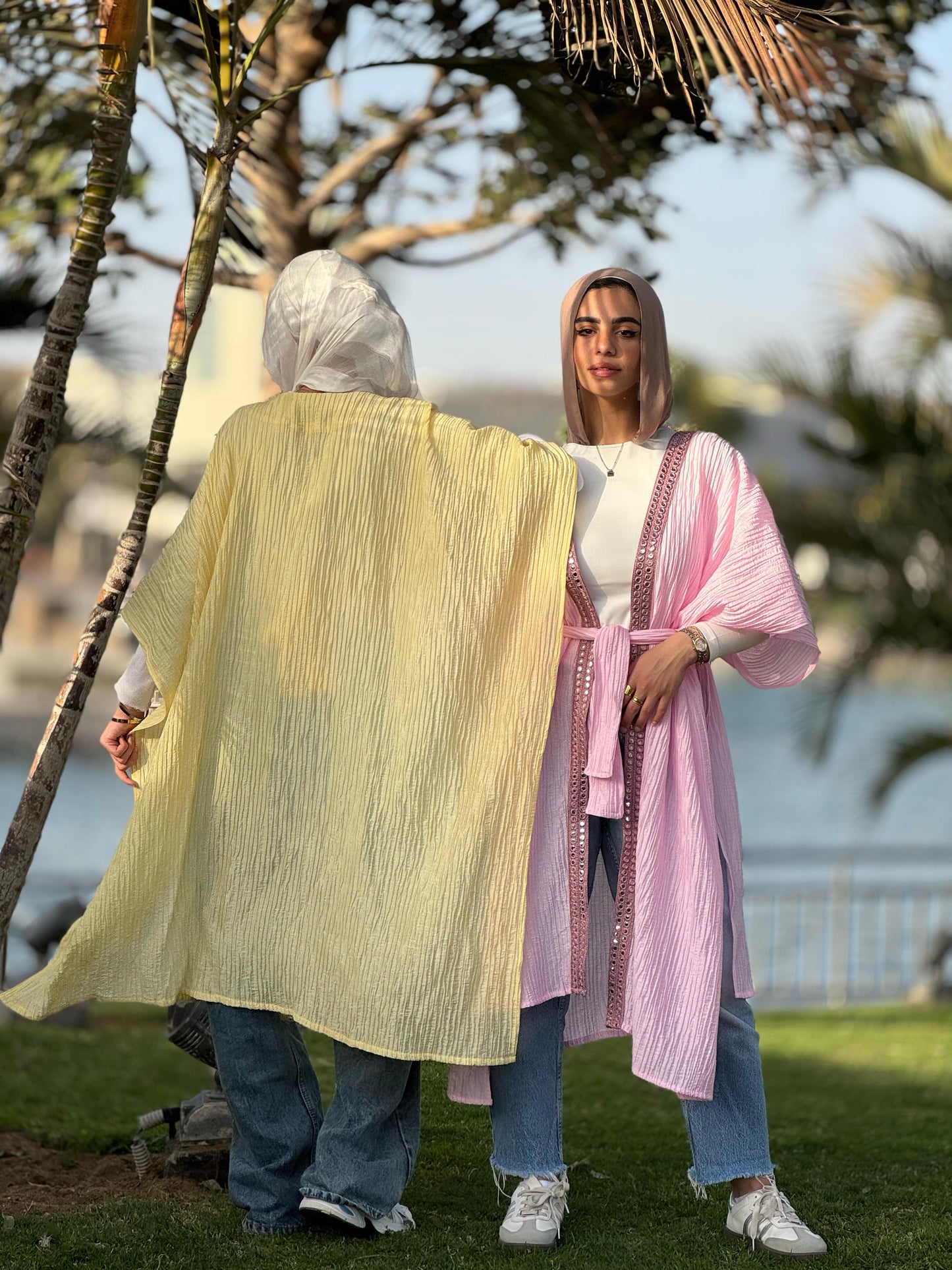 Butterfly belted cape