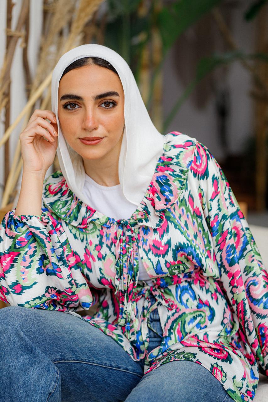 Elle printed blouse