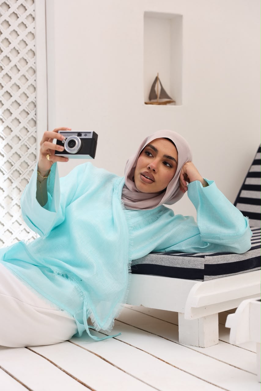 AQWA  BREEZ LINEN WRAP SHIRT