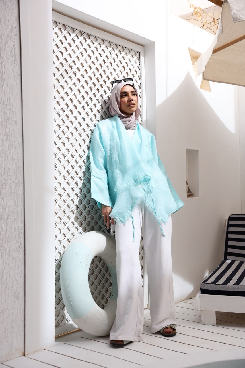 AQWA  BREEZ LINEN WRAP SHIRT