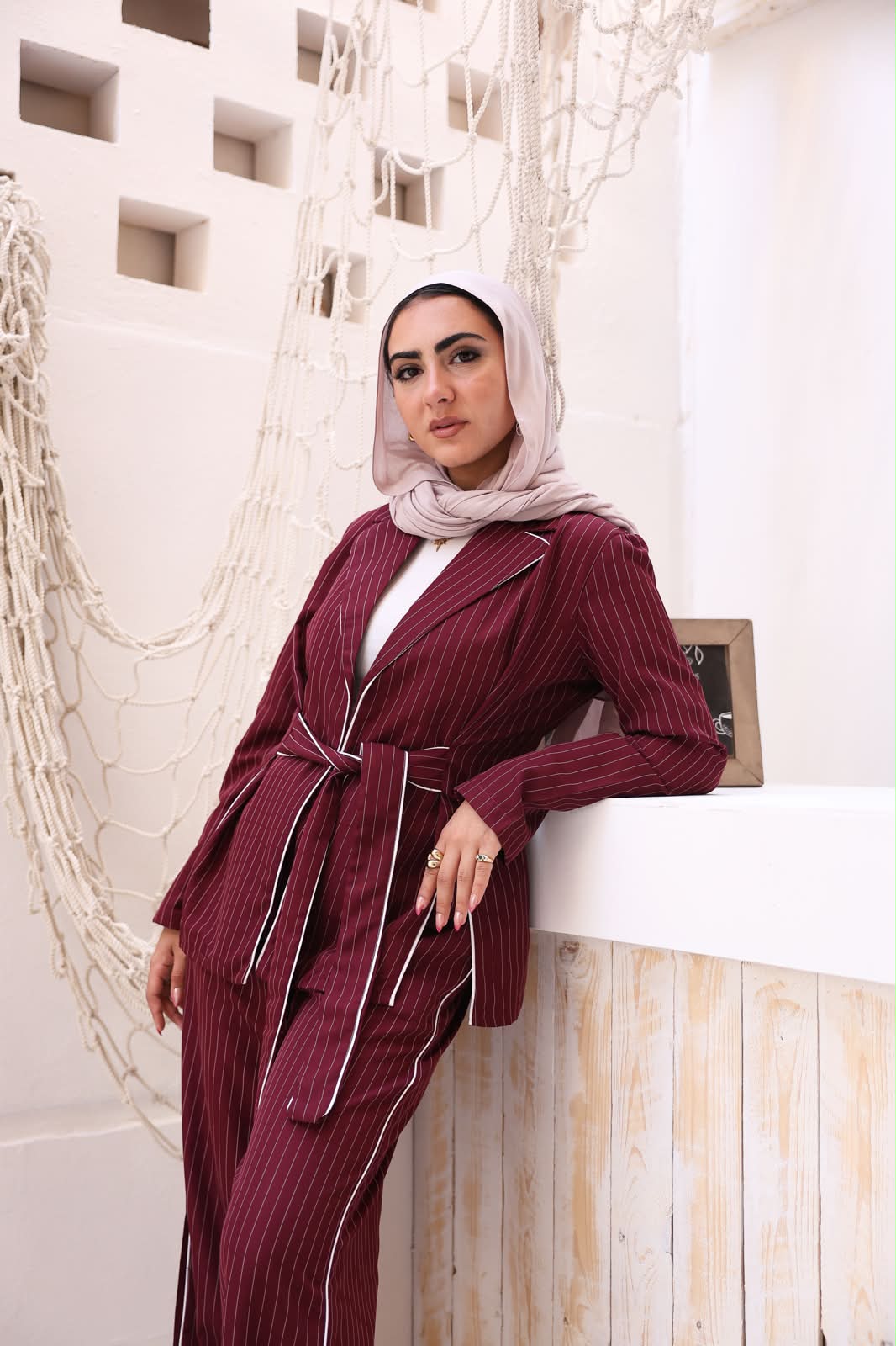 Tie-waist elegance set