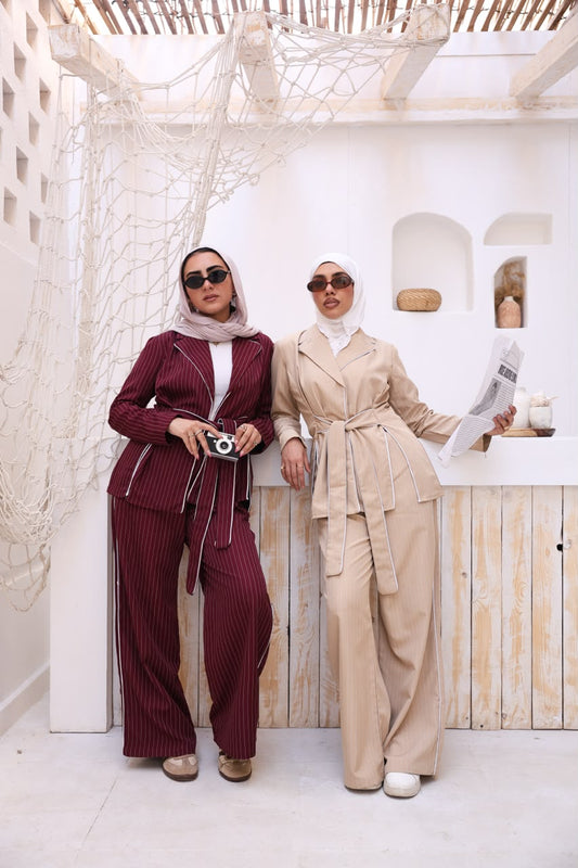 Tie-waist elegance set