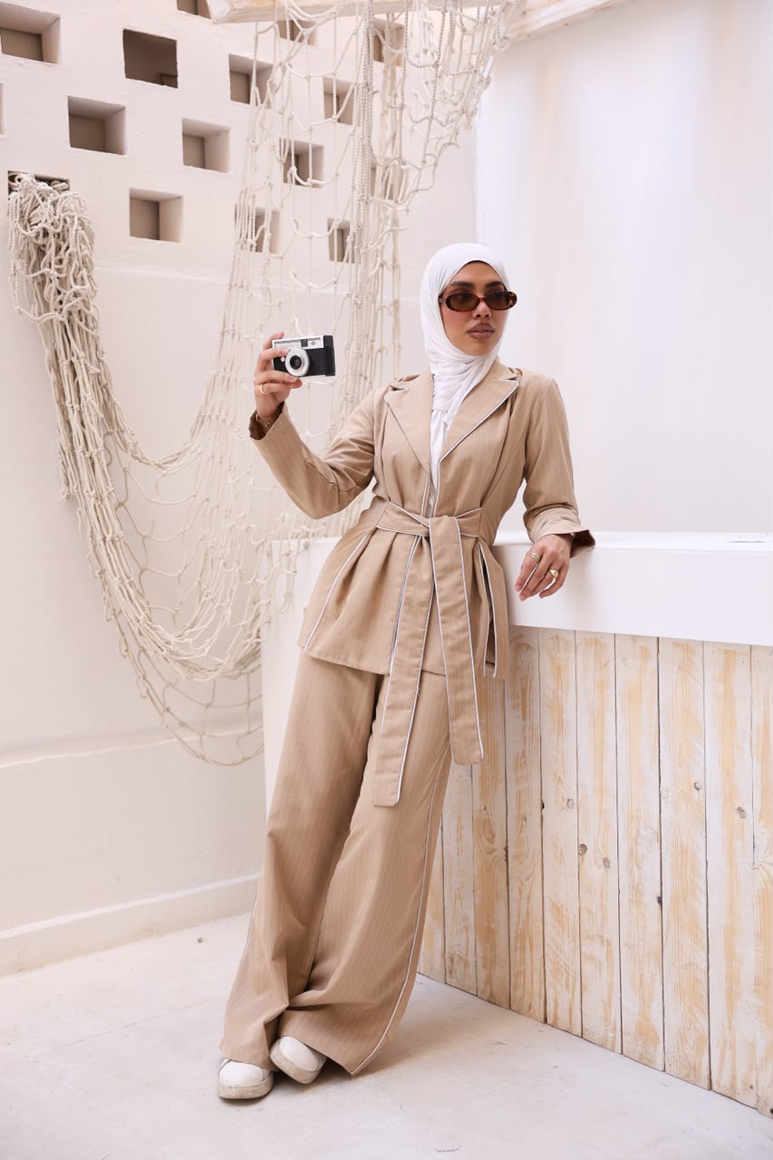 Tie-waist elegance set